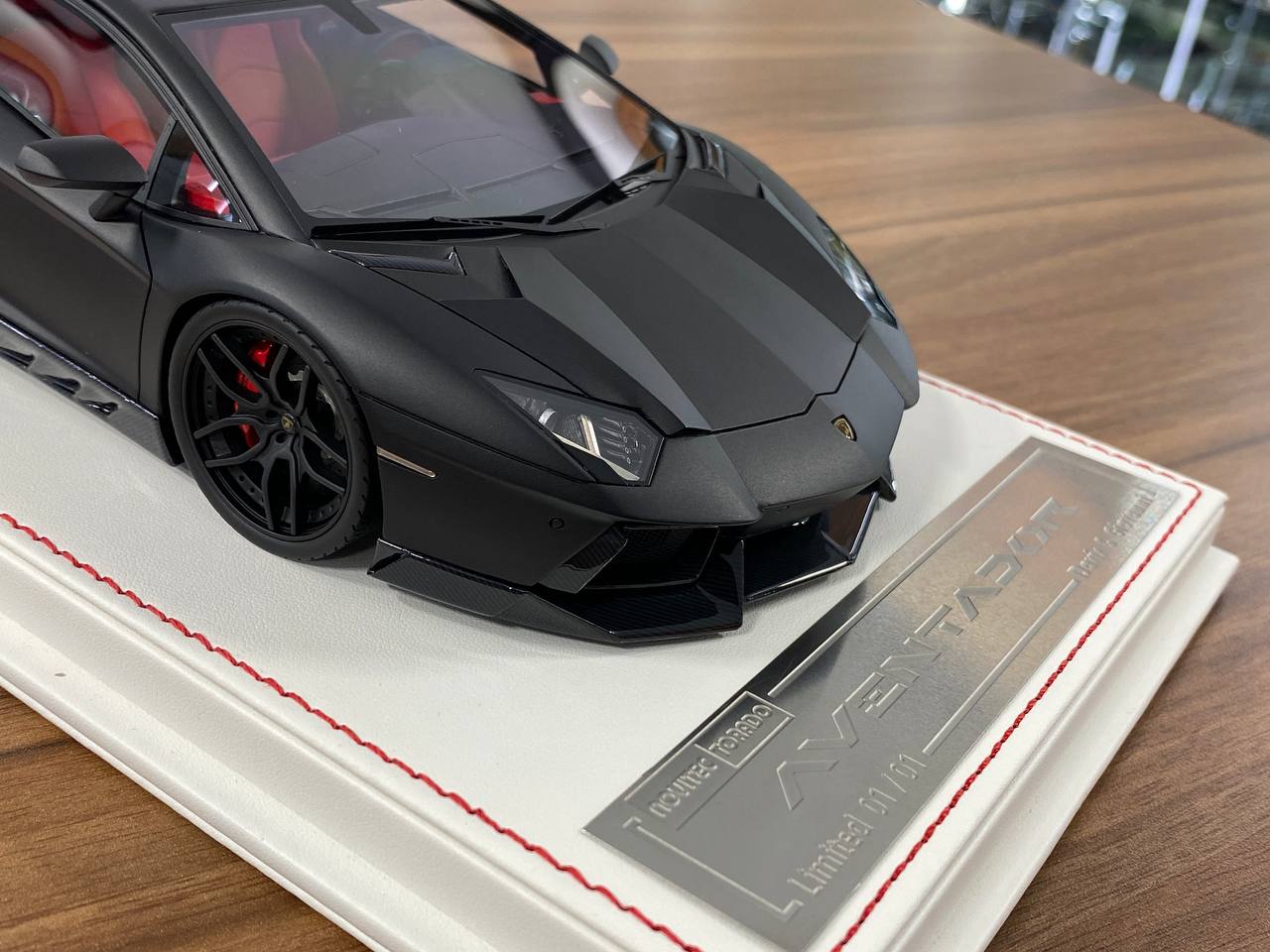 1/18 Resin Lamborghini AVENTADOR Novitec TORADO by Davis & Giovanni in Matt Black , ADV1 rim Limited- 1 of 1
