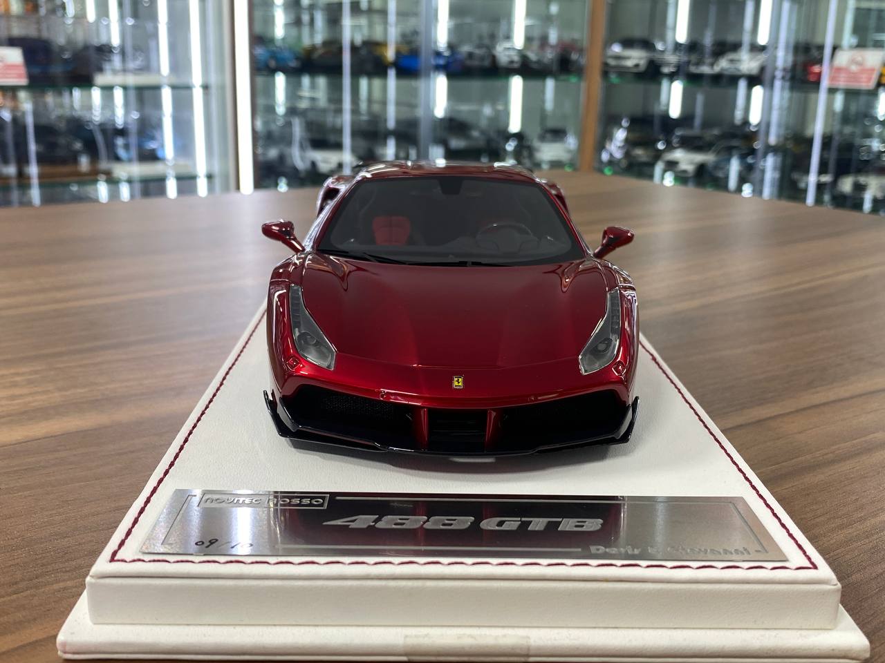 1/18 Resin Ferrari 488 GTB NOVITEC ROSSO  Chrome Red by Davis & Giovanni Limited 10 pcs