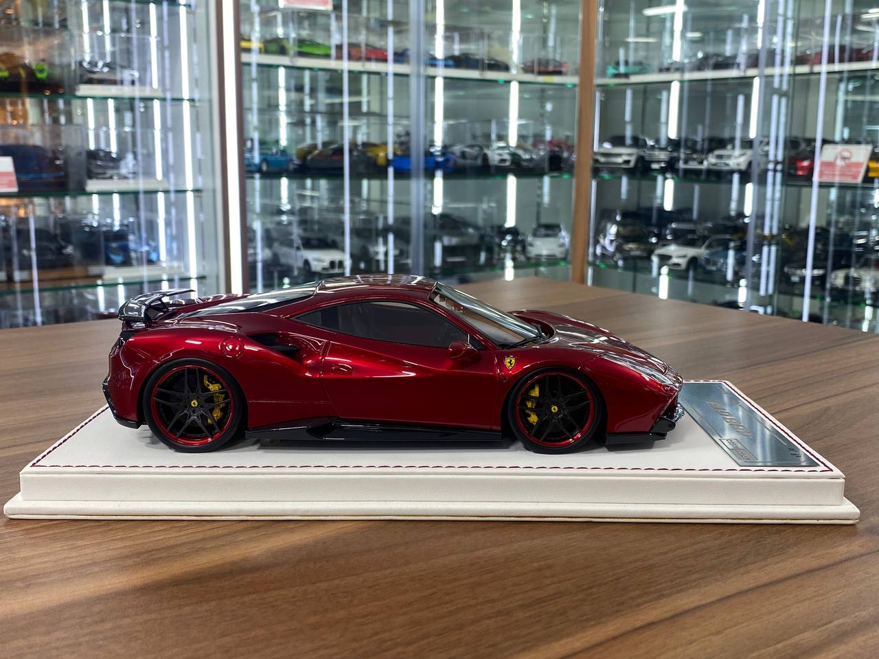 1/18 Resin Ferrari 488 GTB NOVITEC ROSSO  Chrome Red by Davis & Giovanni Limited 10 pcs