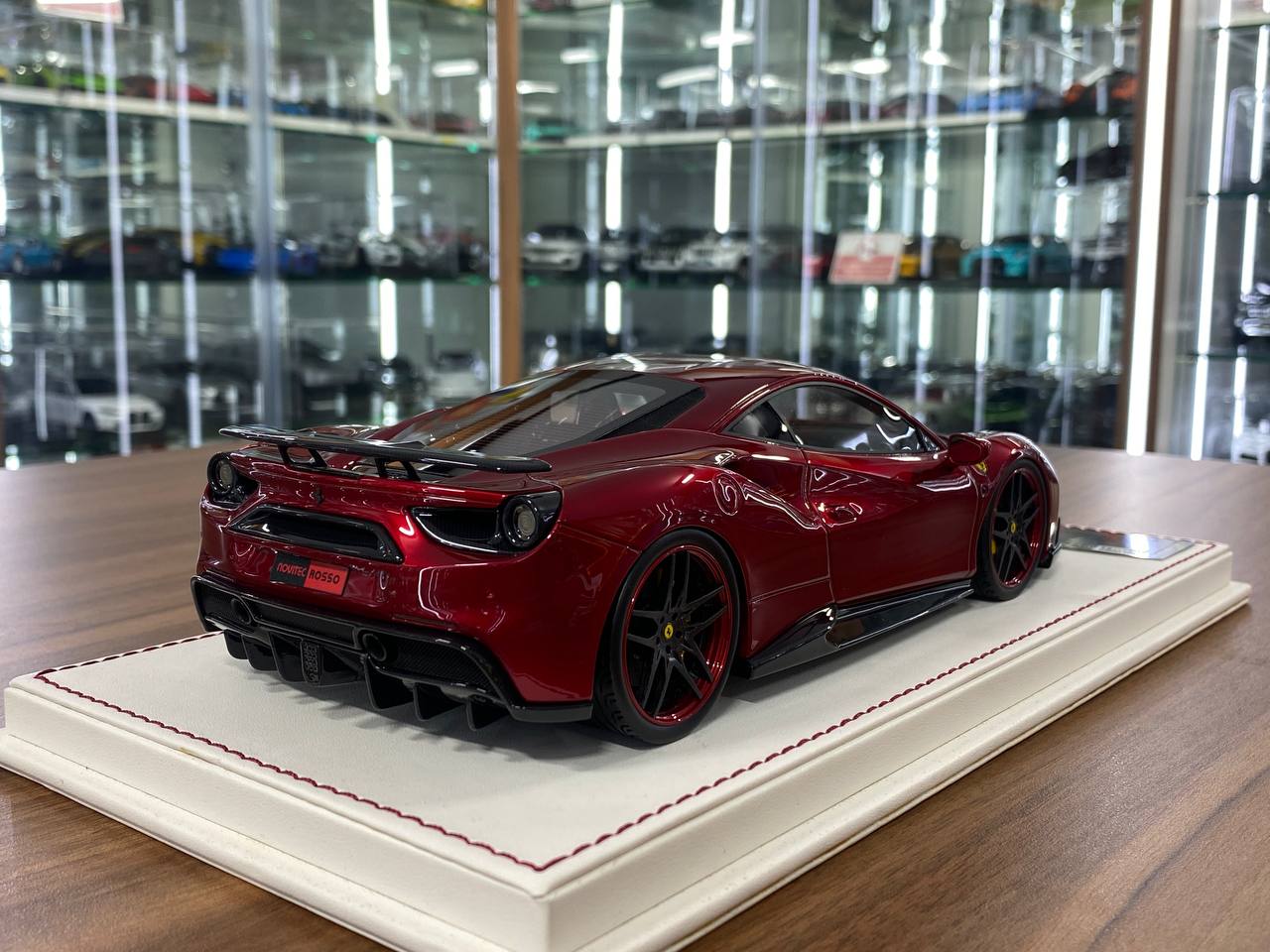 1/18 Resin Ferrari 488 GTB NOVITEC ROSSO  Chrome Red by Davis & Giovanni Limited 10 pcs