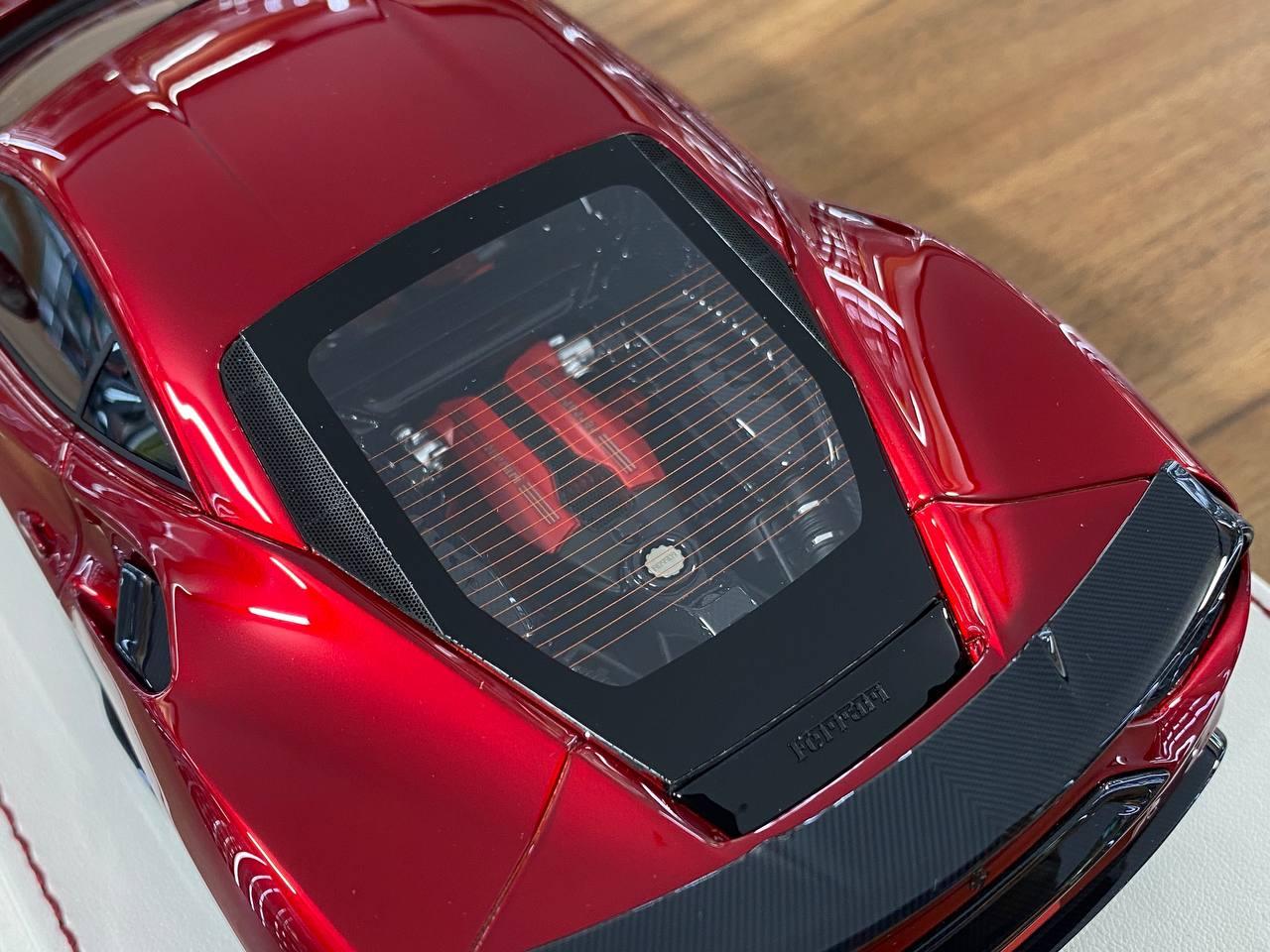 1/18 Resin Ferrari 488 GTB NOVITEC ROSSO  Chrome Red by Davis & Giovanni Limited 10 pcs