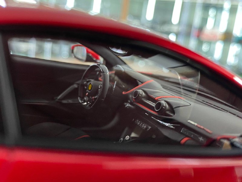 1/18 Resin Ferrari 812 Superfast SVR | Davis & Giovanni | Limited 6 pcs | Candy Red with Black Accents