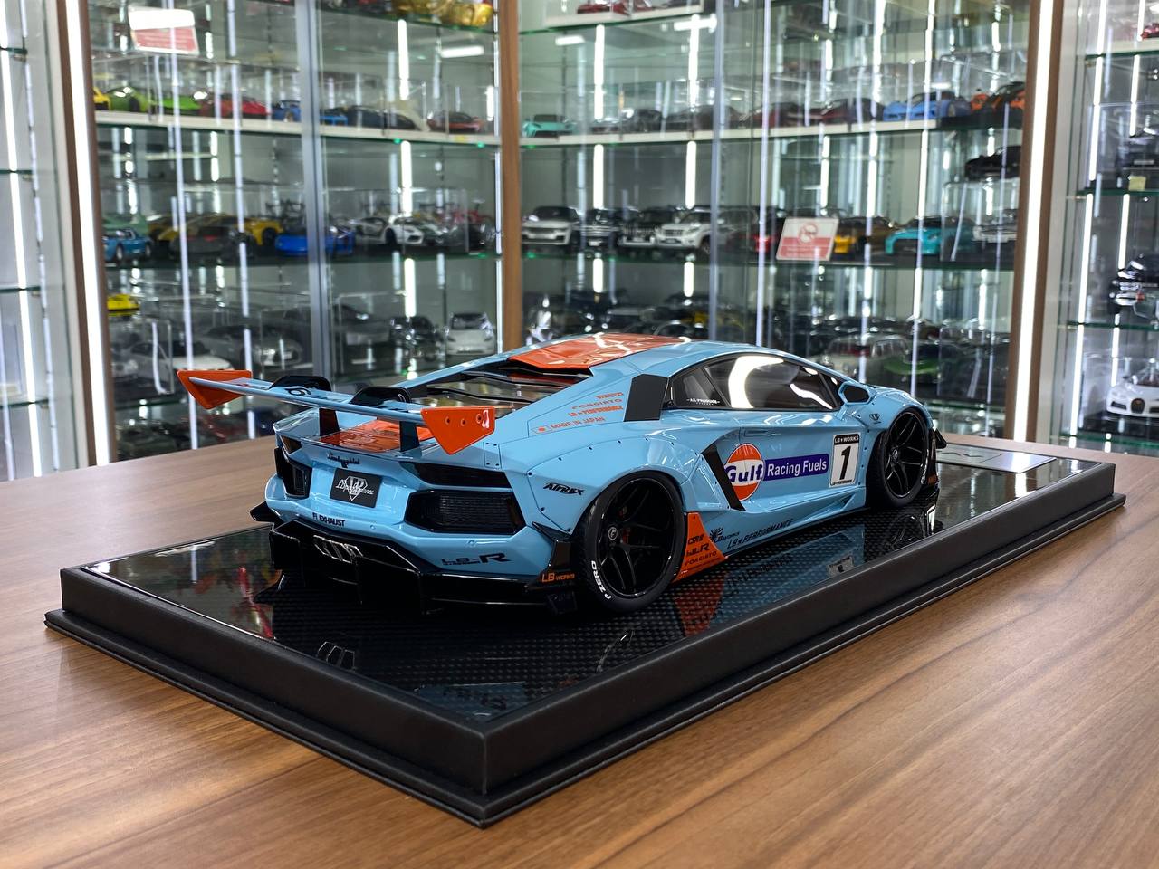 1/12 Davis & Giovanni Lamborghini Aventador 2.0 LB★WORKS – Gulf | Resin | 1 of 10