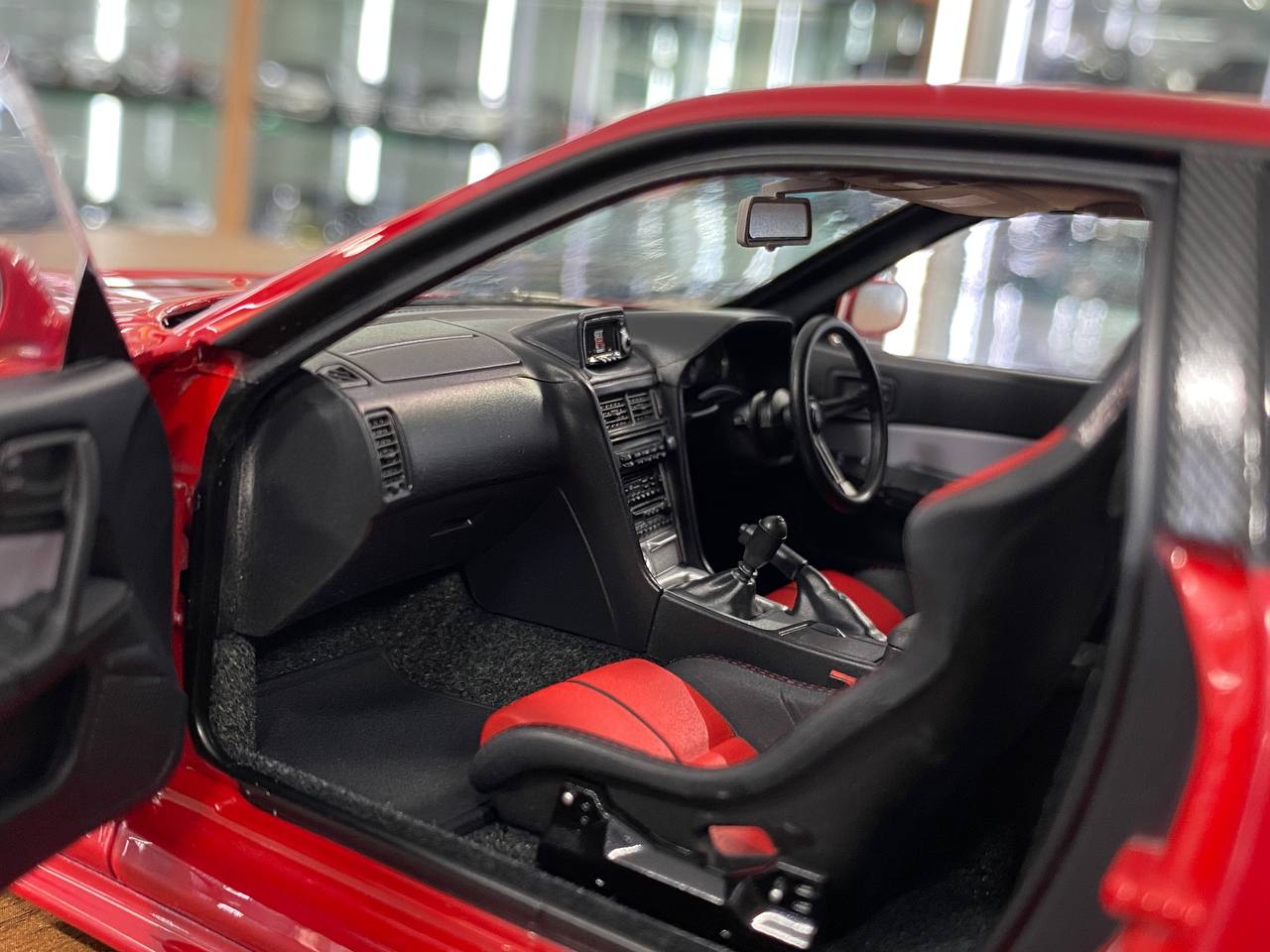 1/18 Diecast – Nissan Skyline GT-R R34 Customized Version | MotorHelix | Limited 399 pcs | Active Red