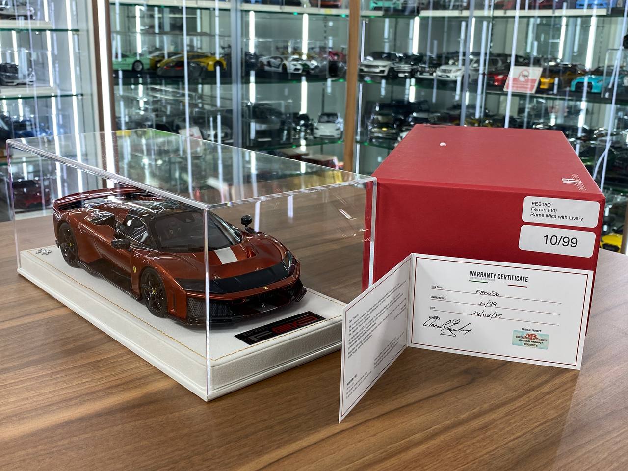 1/18 Resin MR Collection Ferrari F80– Rame Mica with Livery – Limited 99 pcs Rare