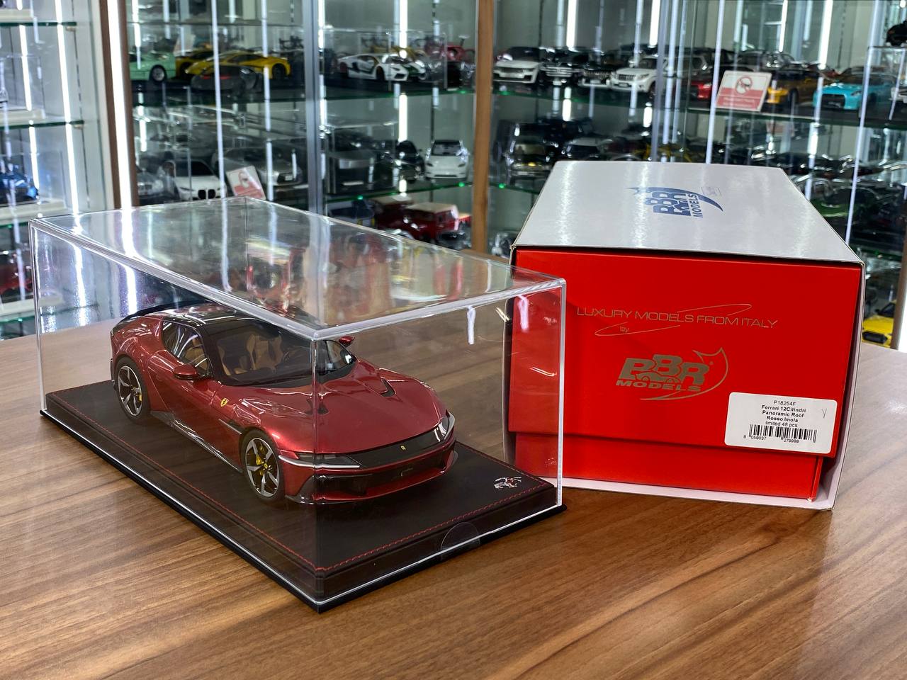 1/18 Resin BBR Models Ferrari 12 Cilindri Panoramic Roof – Rosso Imola  Limited 48 pcs Ultra Rare