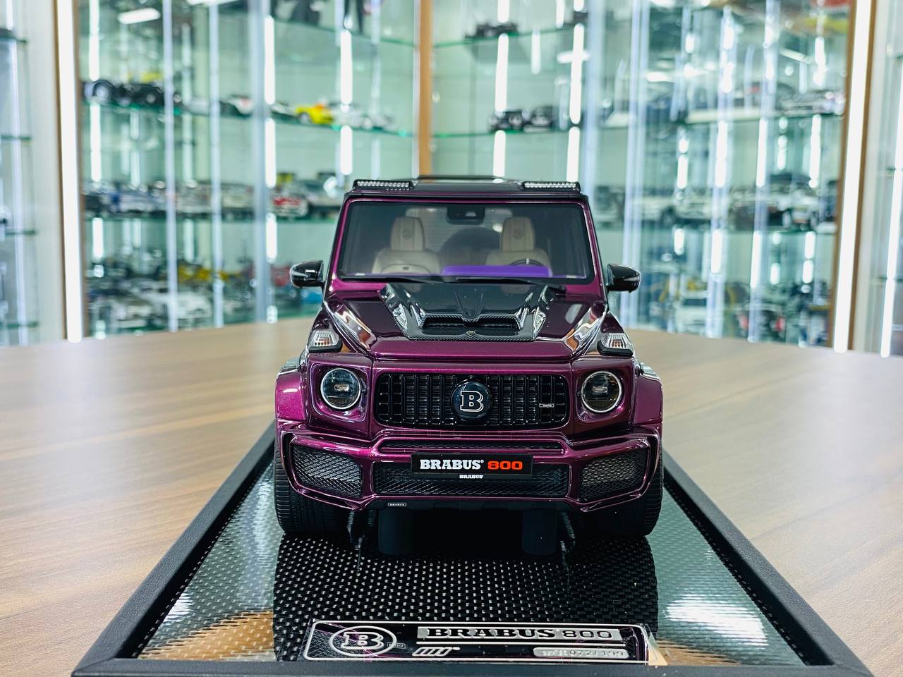 1/18 Resin Mercedes-Benz Brabus G800 G-Class W463 2019 Purple - MotorHelix