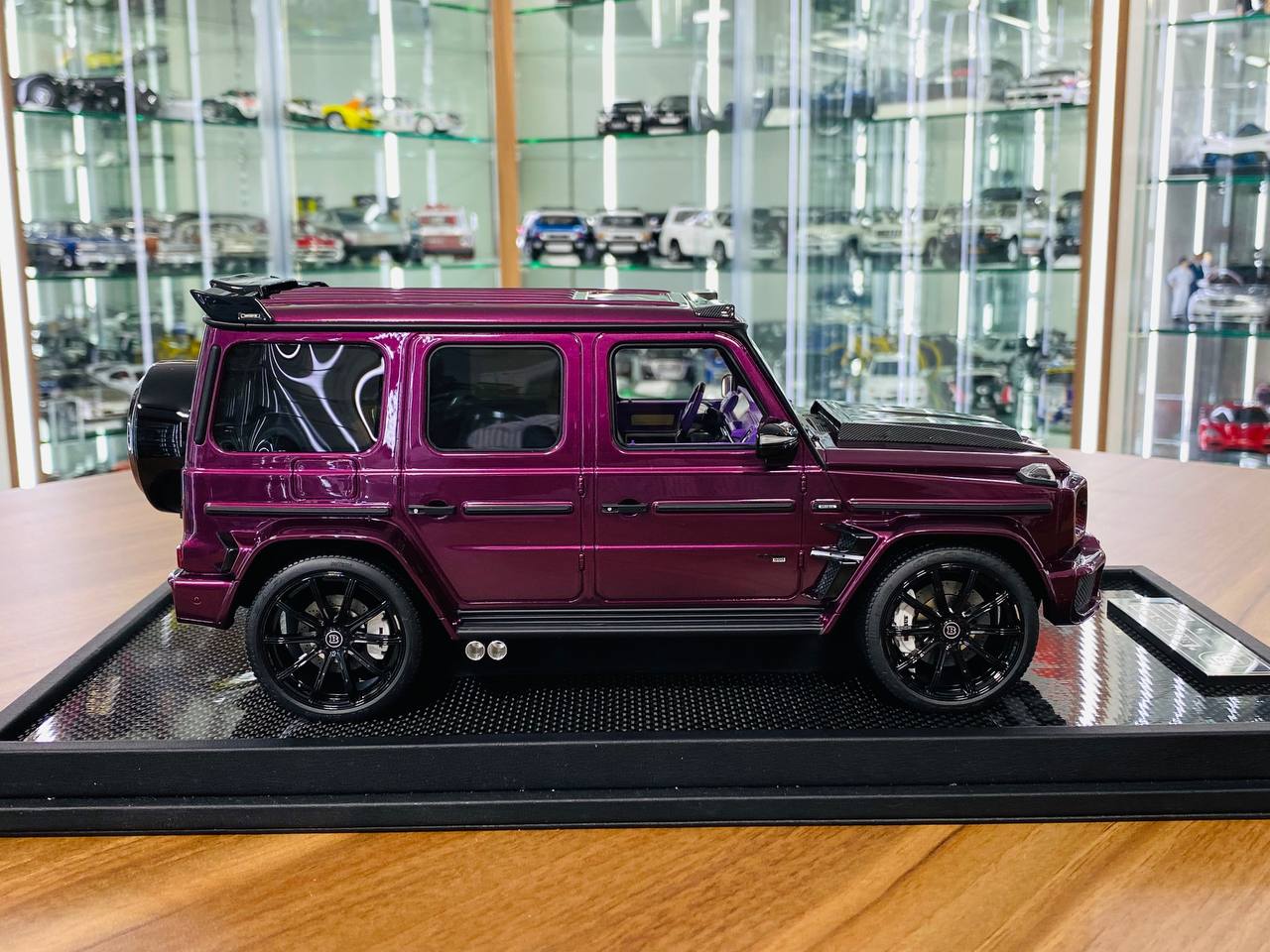 1/18 Resin Mercedes-Benz Brabus G800 G-Class W463 2019 Purple - MotorHelix
