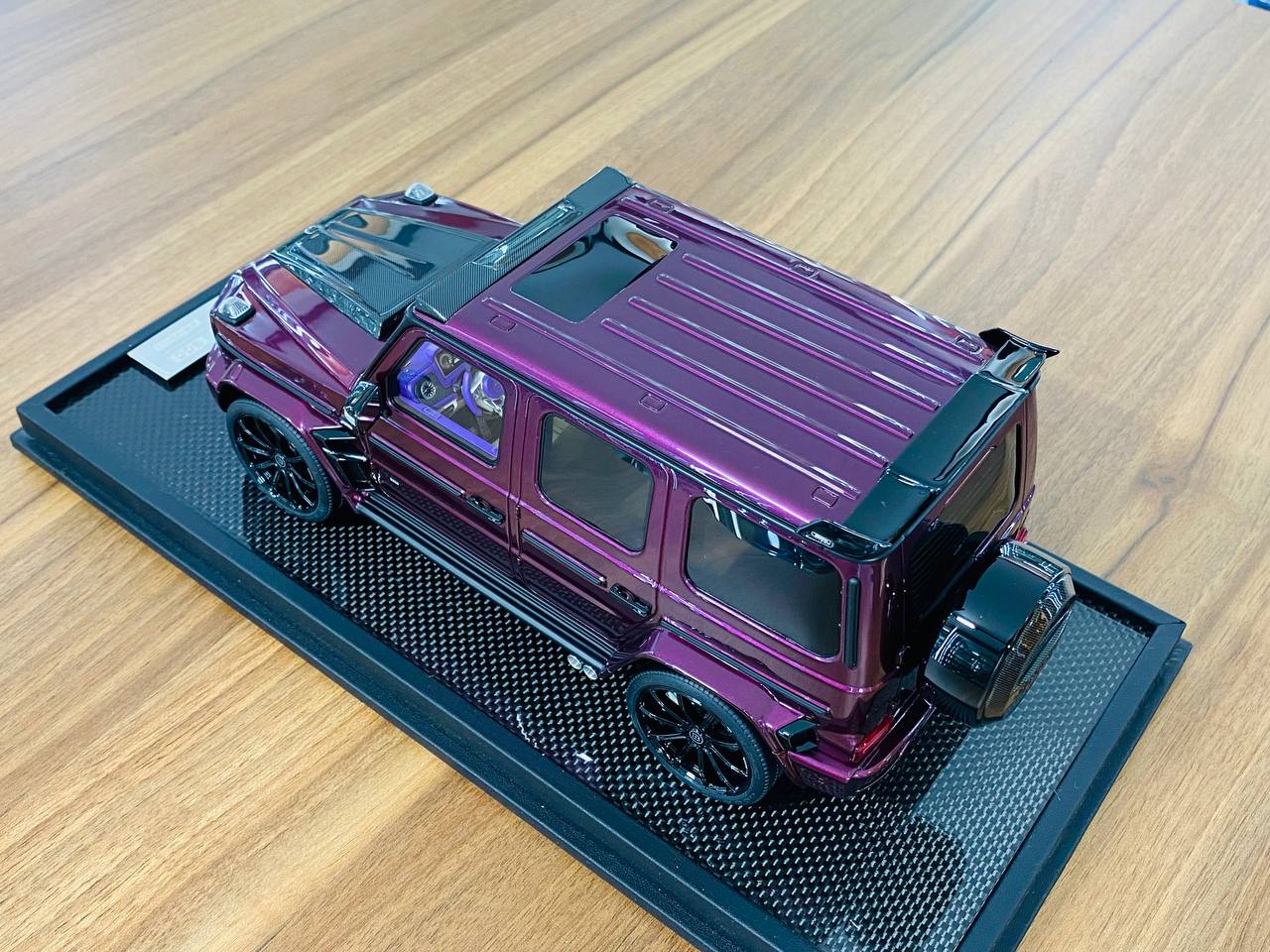 1/18 Resin Mercedes-Benz Brabus G800 G-Class W463 2019 Purple - MotorHelix