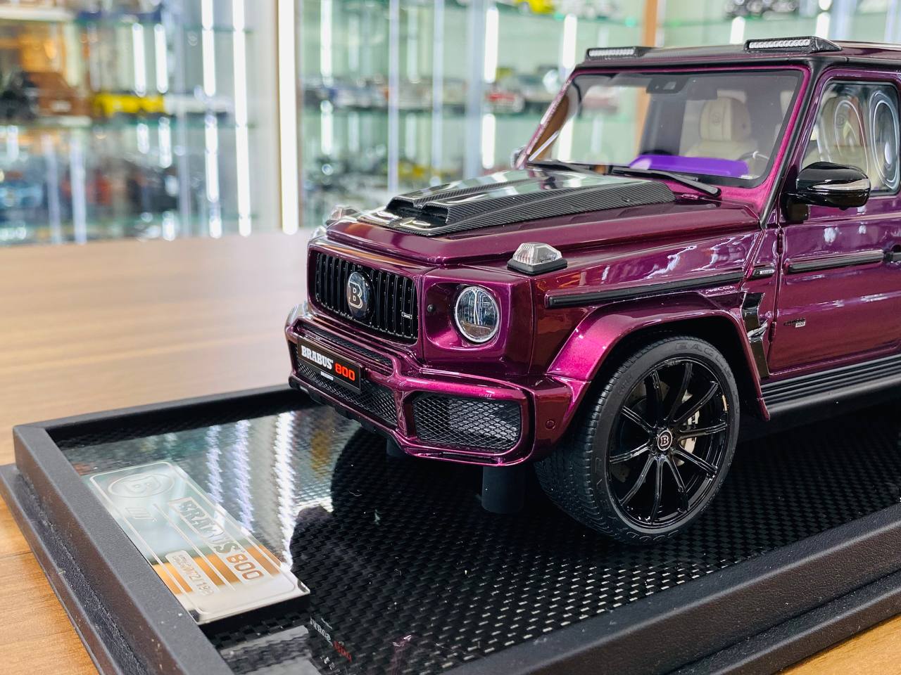 1/18 Resin Mercedes-Benz Brabus G800 G-Class W463 2019 Purple - MotorHelix