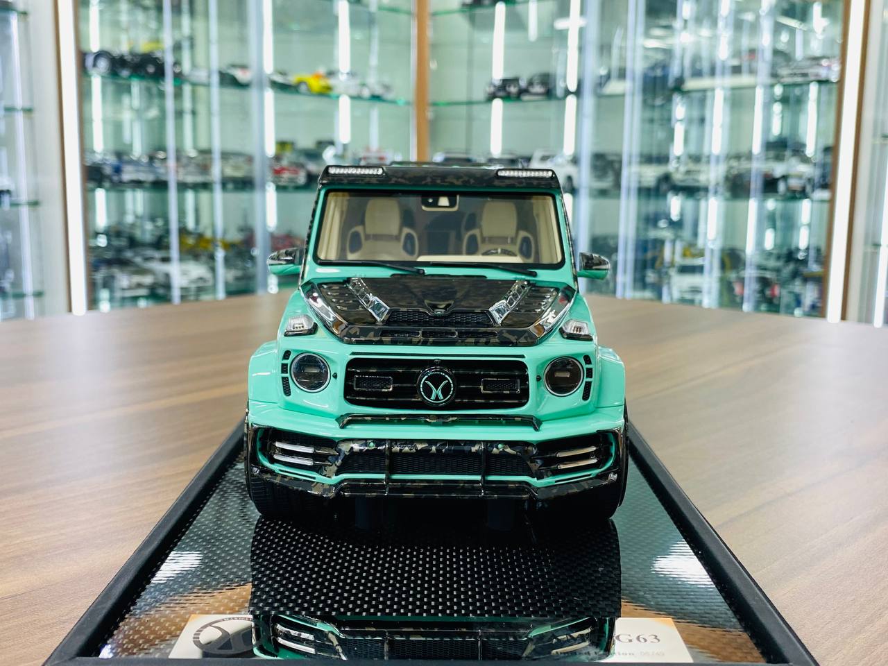 1/18 Mercedes-Benz G63 MANSORY Tiffany Blue Model Car Motorhelix