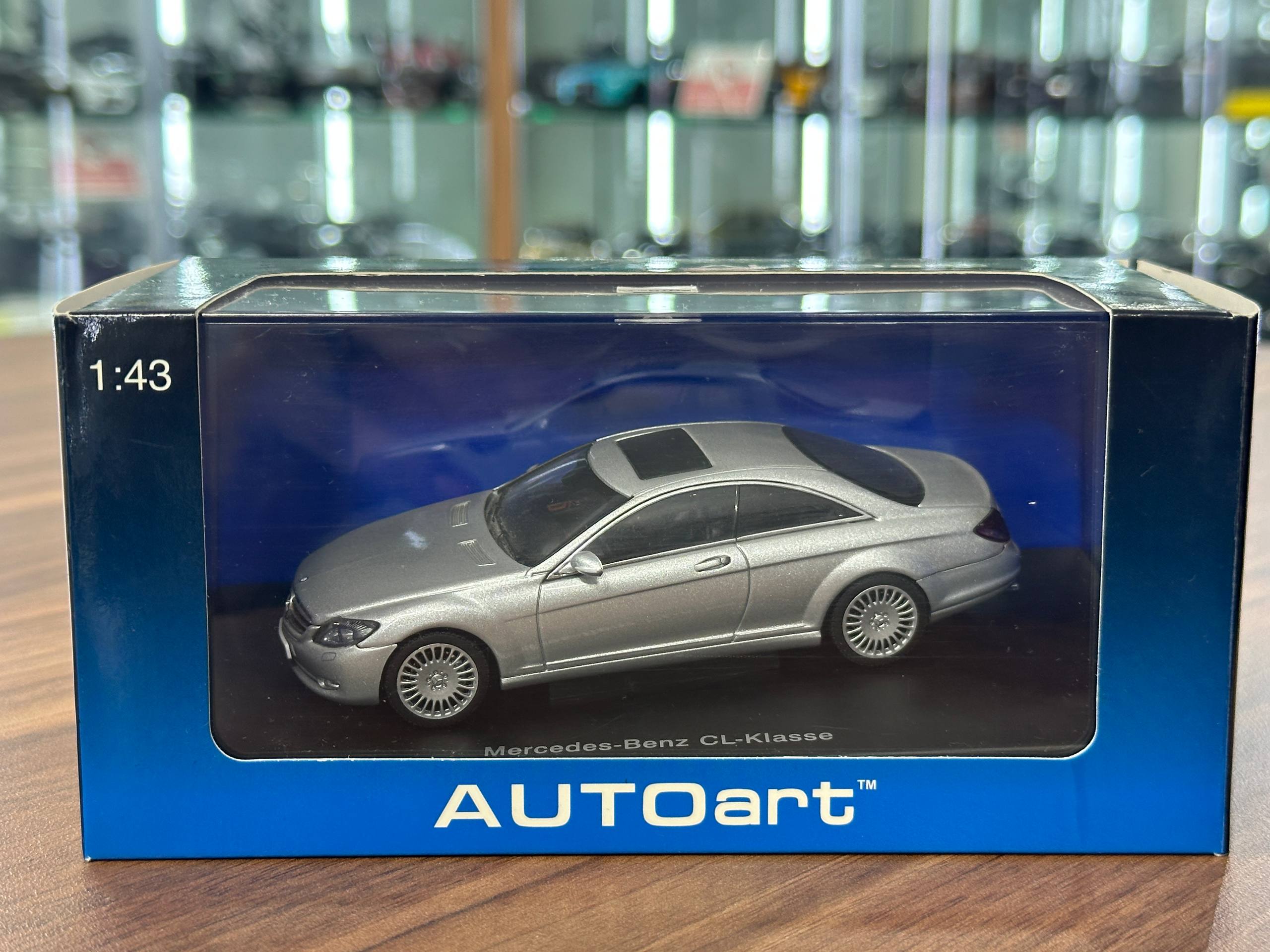 1/43 Diecast Model Mercedes-Benz CL-Klasse Coupe in Silver