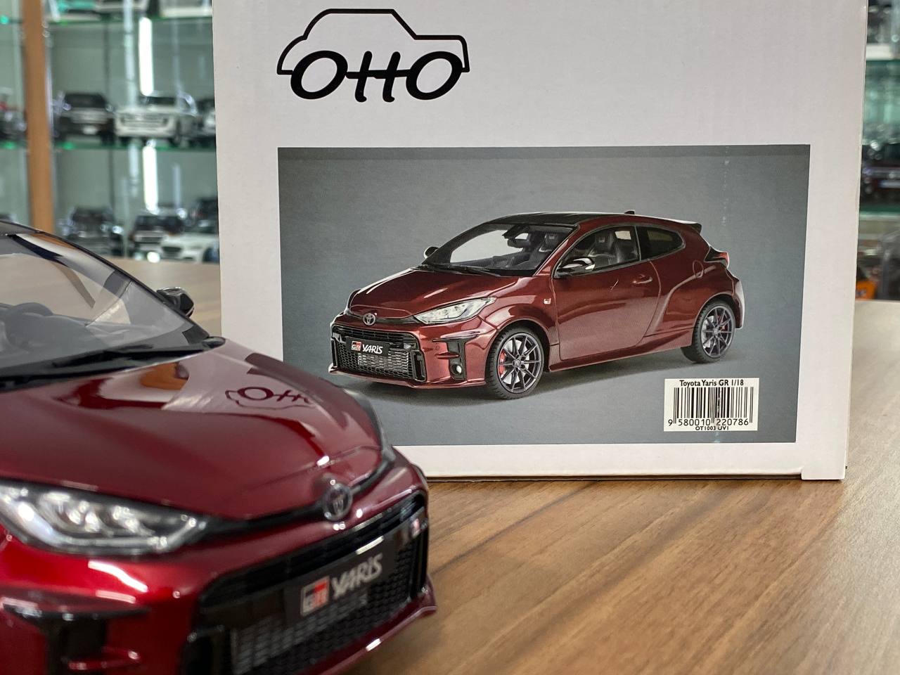 1/18 Resin Model – Toyota Yaris GR | OttO Mobile | Not Opening | Red | Limited 3000
