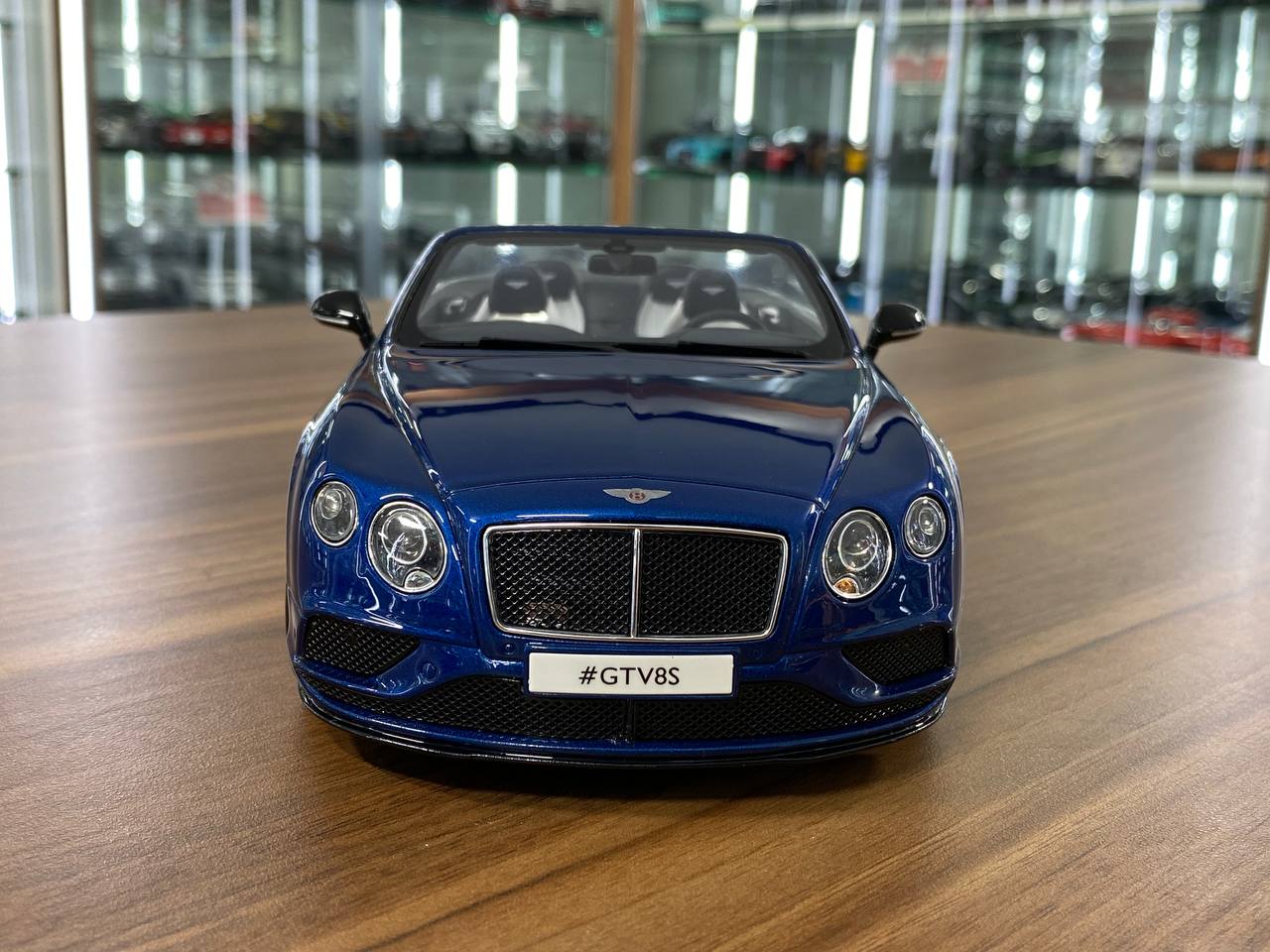 1/18 Resin GT Spirit Bentley Continental GT V8 S Convertible 2015 Blue Limited 1000 pcs