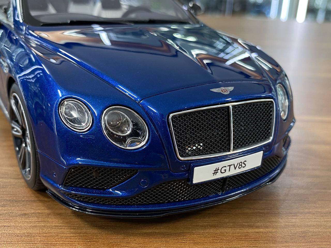 1/18 Resin GT Spirit Bentley Continental GT V8 S Convertible 2015 Blue Limited 1000 pcs