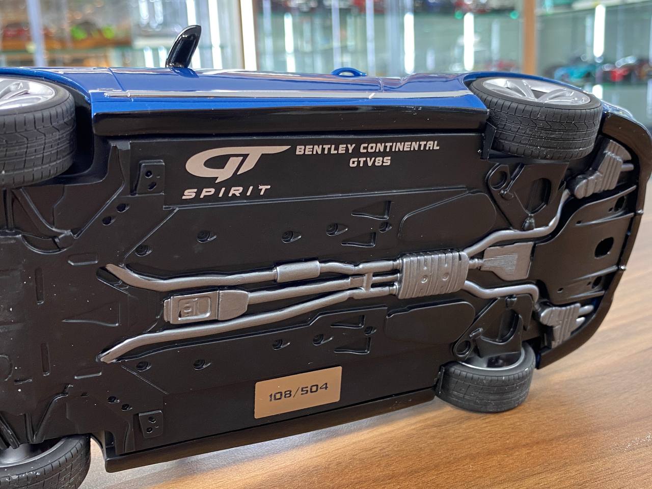 1/18 Resin GT Spirit Bentley Continental GT V8 S 2015 Blue Limited 504 pcs