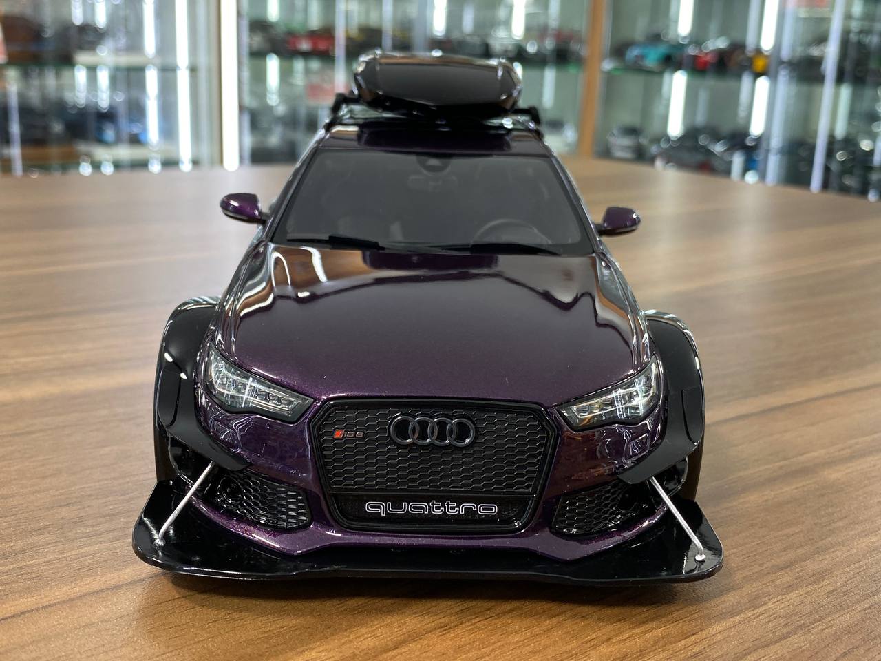 1/18 Resin GT Spirit Audi RS 6 Avant C7 Body Kit Widebody 2018 Dark purple Limited 1200 pcs