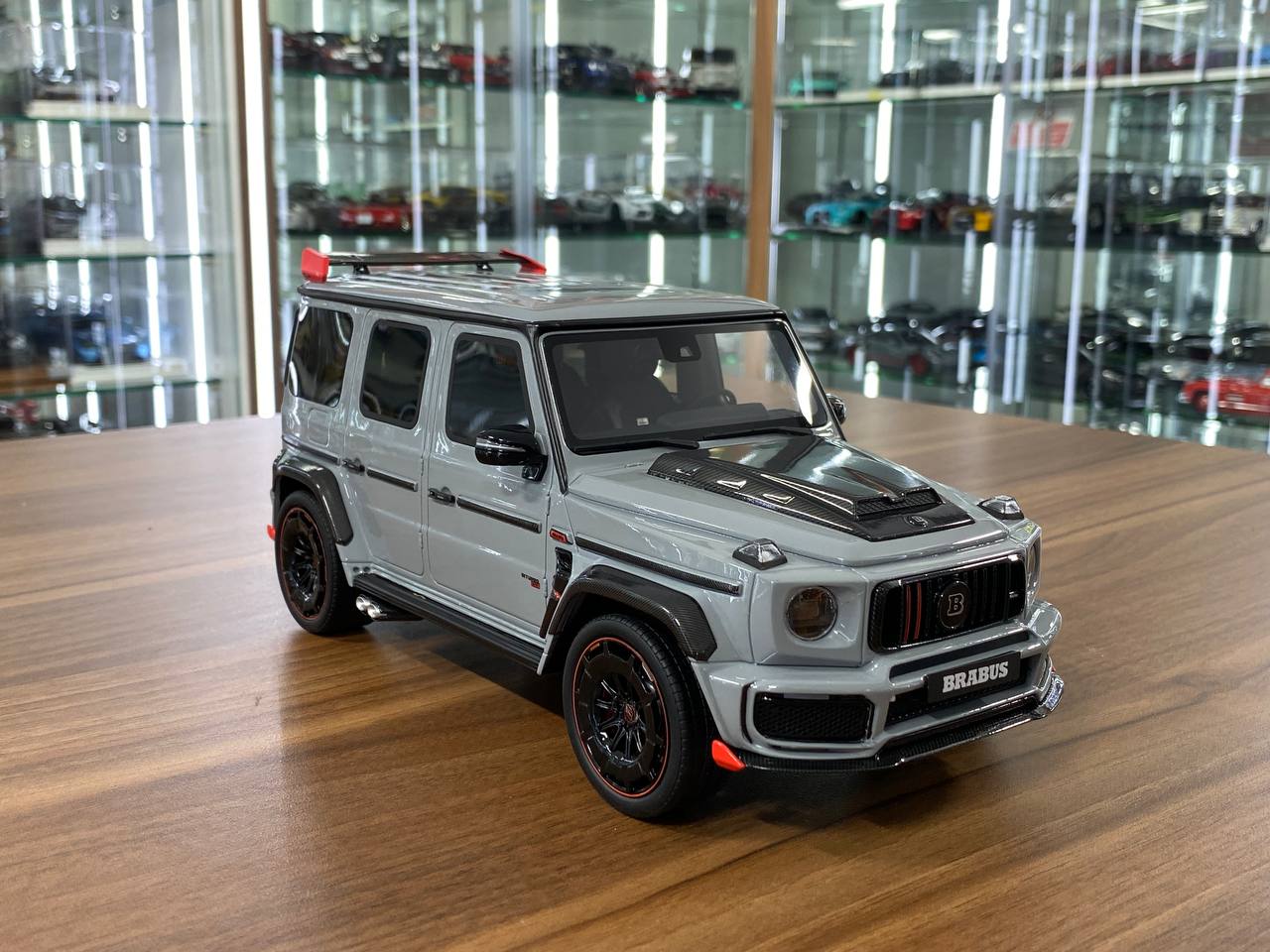 1/18 Resin Mercedes-Benz Brabus G900 Rocket Grey Model Car by GT Spirit