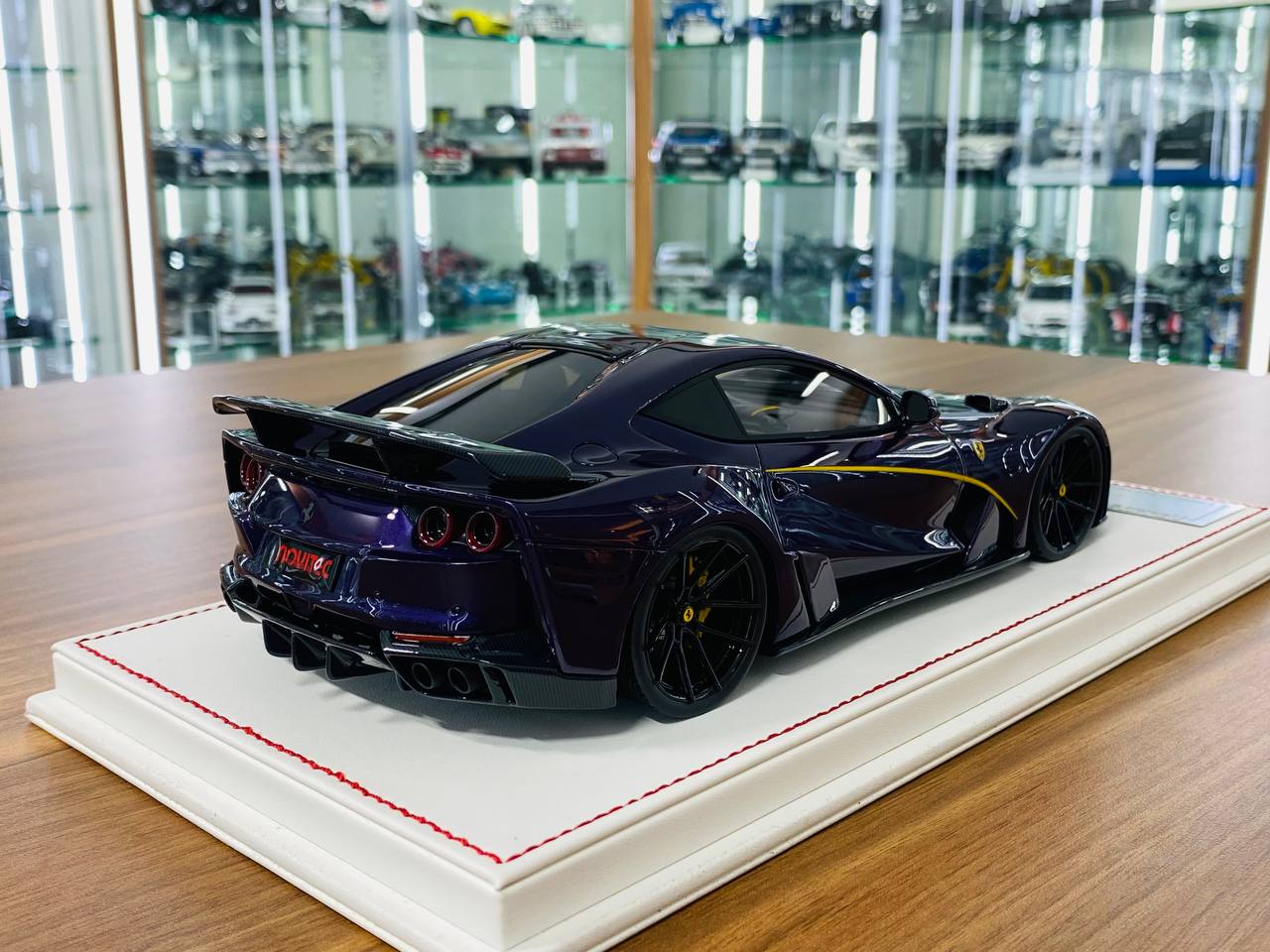 1/18 Resin Model - Davis & Giovanni Ferrari 812 N-Largo (Viola Hong Kong/Yellow Accents)