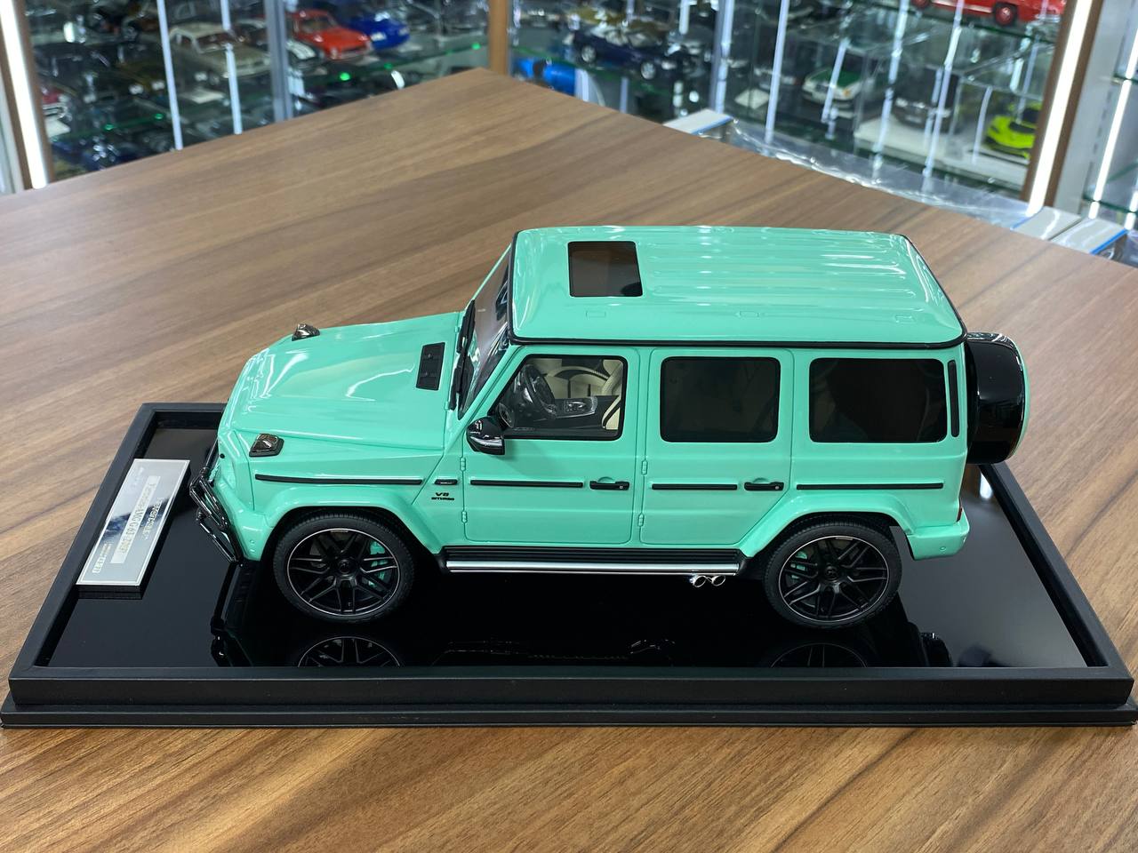 1/18 Resin Motor Helix Mercedes Benz AMG G63 2019 Tiffany Blue Limited 99 pcs