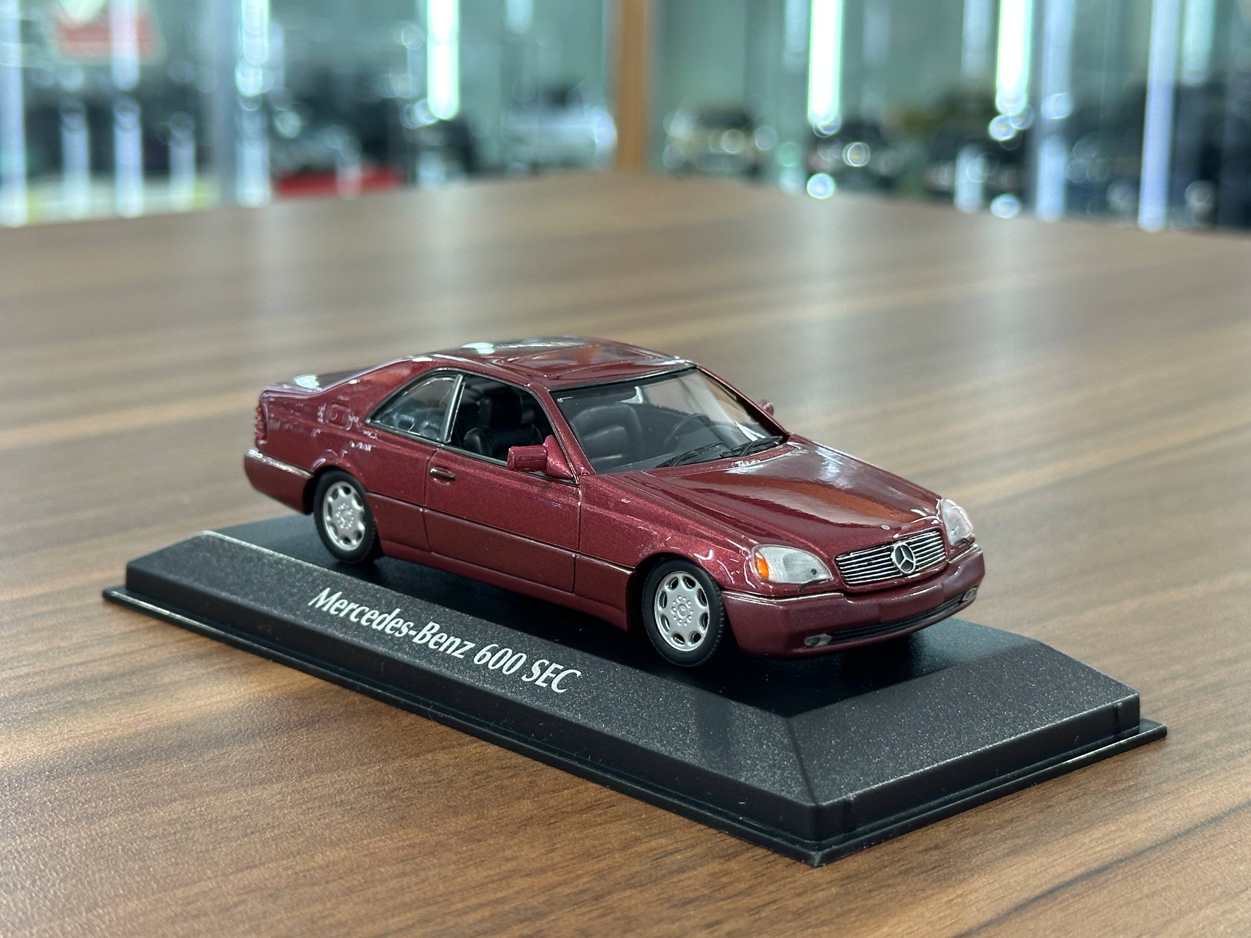 1/43 Diecast Mercedes Benz 600 SEC (C140) 1992 in Red Metallic