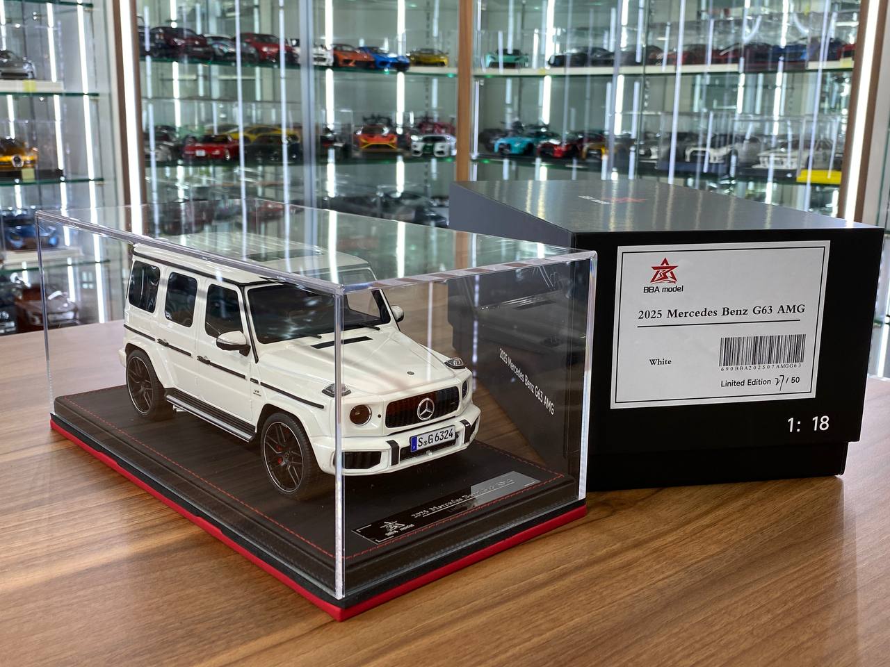 1/18 Resin BBA Models Mercedes Benz G 63 2025 White Limited 50 pcs