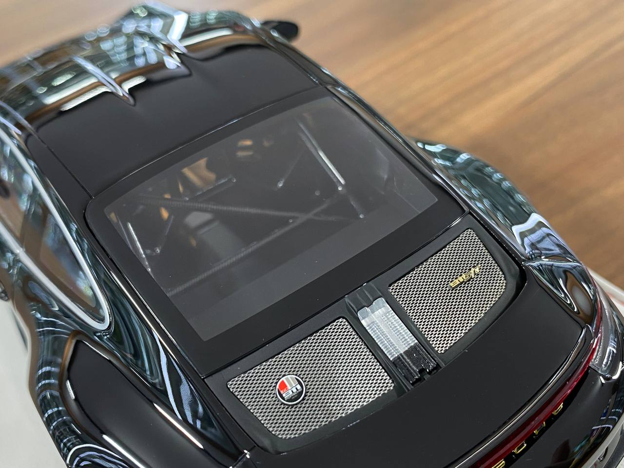 1/18 Resin IVY Models Porsche 911 S/T (992) Black / Gold rim Limited-20 pcs