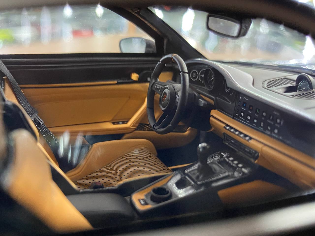 1/18 Resin IVY Models Porsche 911 S/T (992) Black / Gold rim Limited-20 pcs