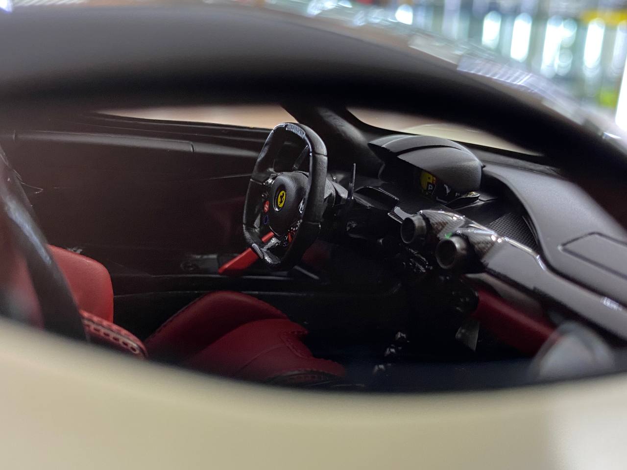 1/18 Diecast Ferrari LaFerrari Fuji White BBR Scale Model Car