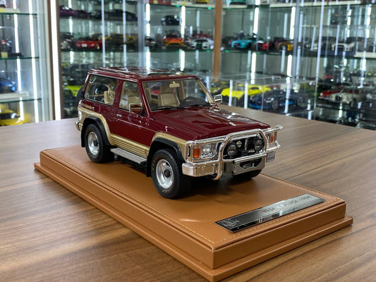 Nissan PATROL Y60 1994 Dark Red / Gold by Old School Models (1/18 Resin)- Limited 70 pcs