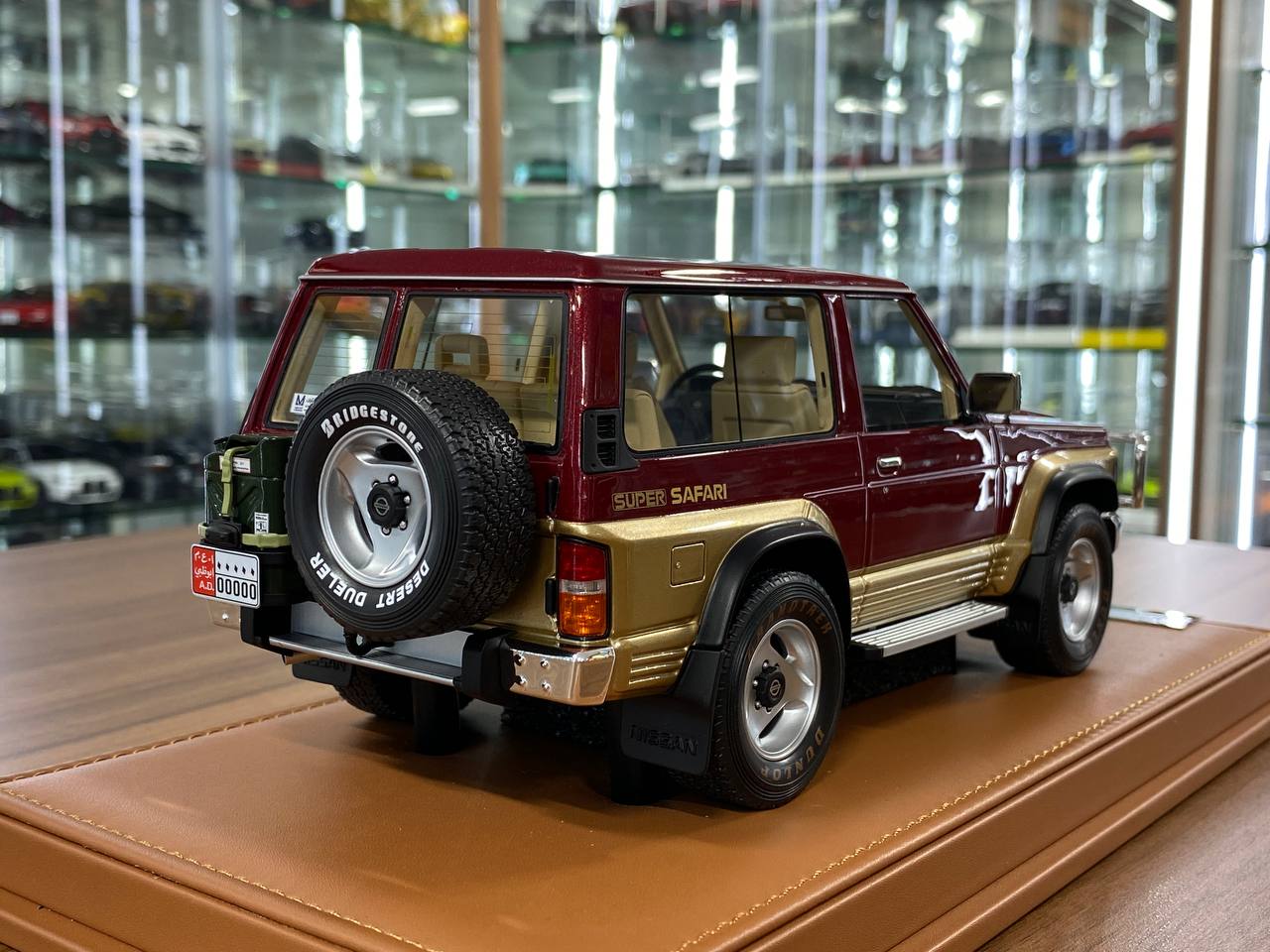 Nissan PATROL Y60 1994 Dark Red / Gold by Old School Models (1/18 Resin)- Limited 70 pcs