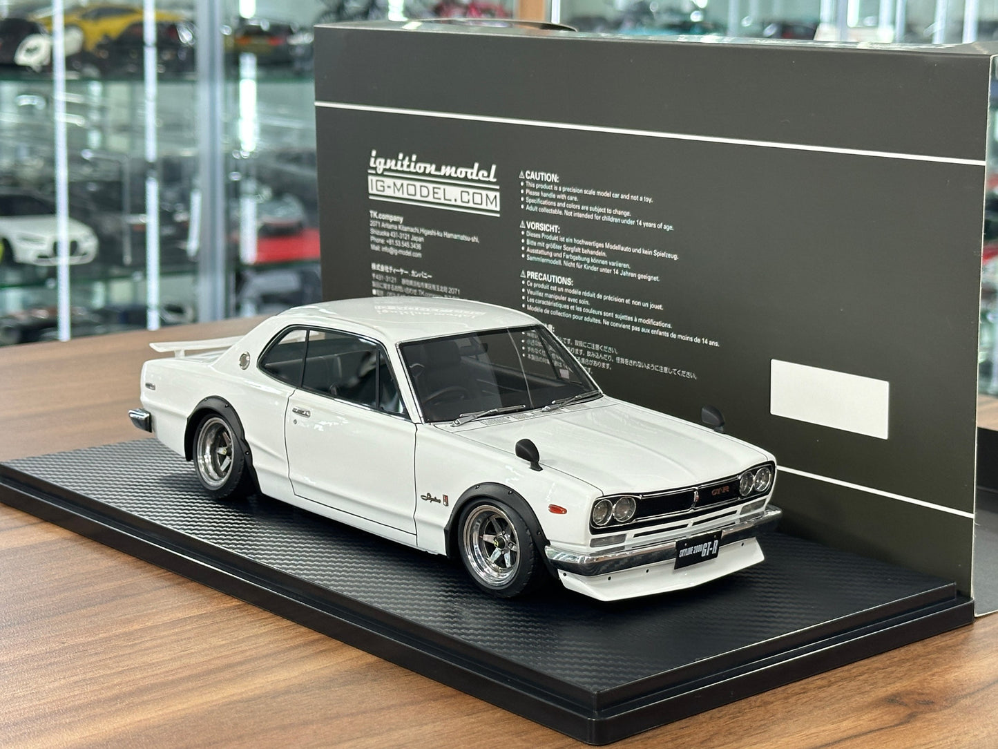 1/18 Resin Model Nissan Skyline 2000 GT-R KPGC10 White