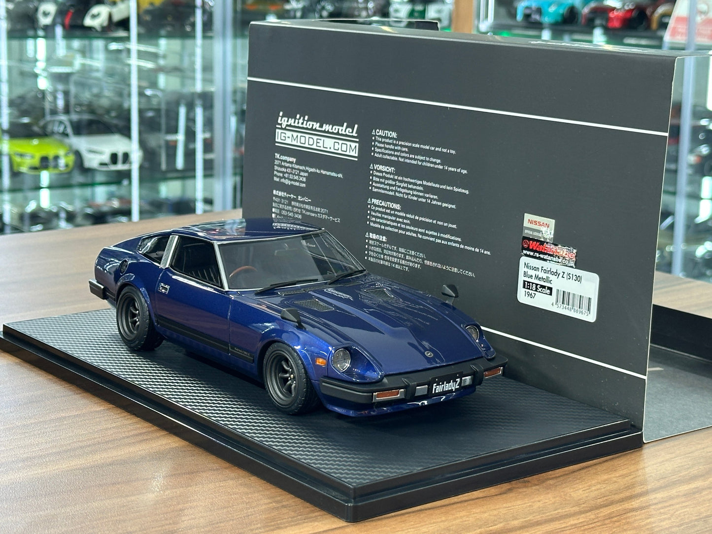 1/18 Resin Ignition Model Nissan Fairlady Z S130 – Blue Metallic