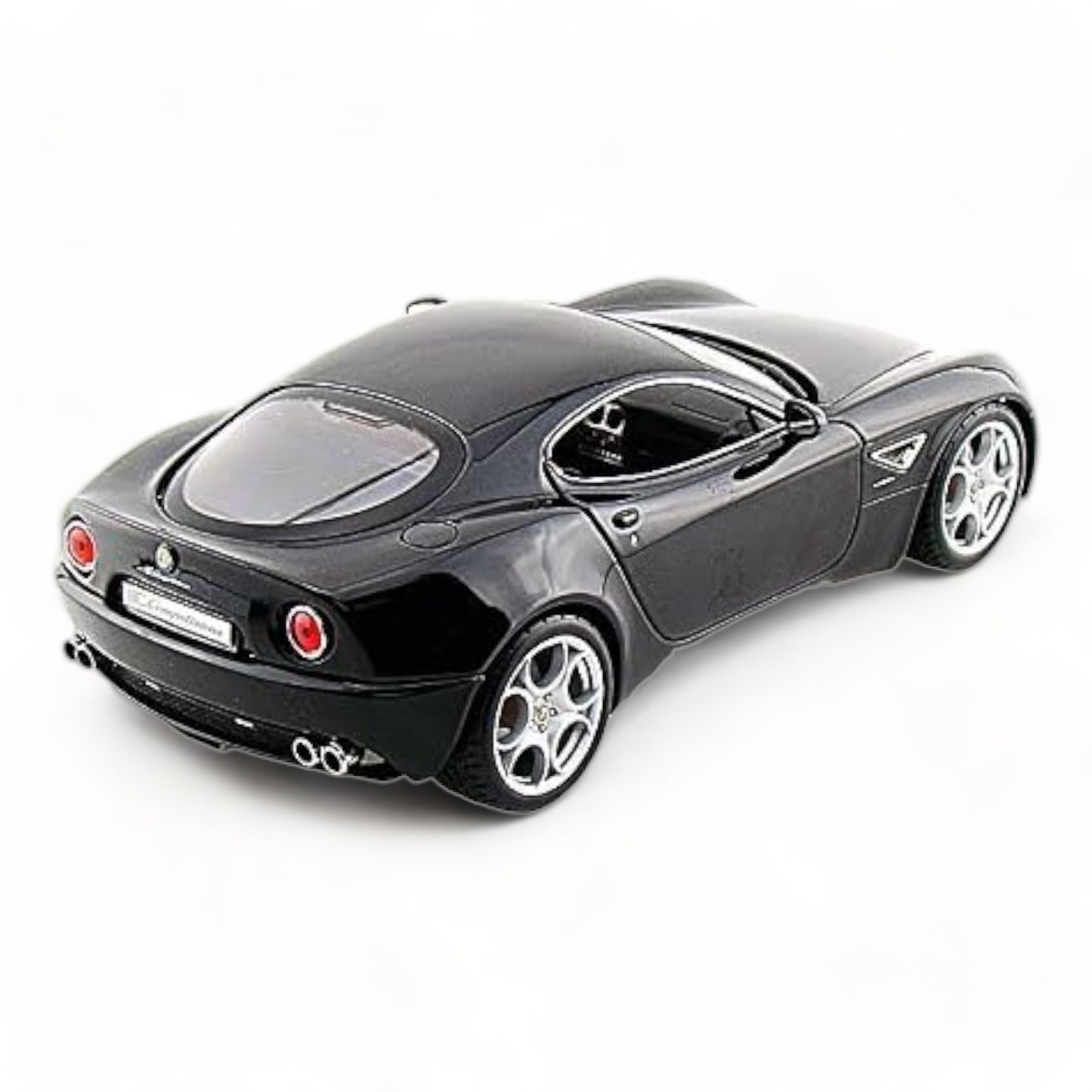 1/18 Diecast Alfa Romeo 8C Competizione Black Bburago Scale Model Car