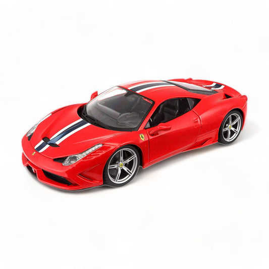 1/18 Diecast Ferrari 458 Speciale Red "Signature Series" Bburago Scale Model Car