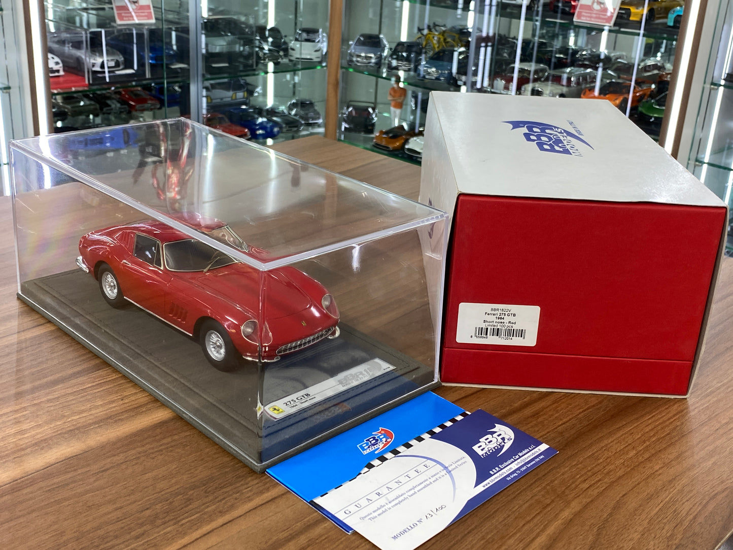 1/18 Ferrari 275 GTB 1964 Short Nose – Red | BBR Models Resin | Limited to 100 Pieces