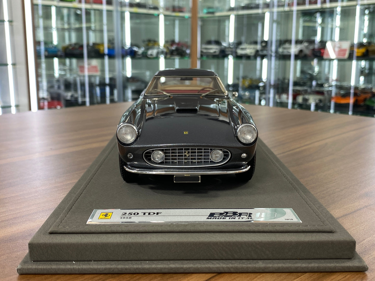 1/18 Ferrari 250 TDF FARO DIRITTO 1958 – Grey (Grigio Ferro) | BBR Models Resin | Limited to 18 Pieces