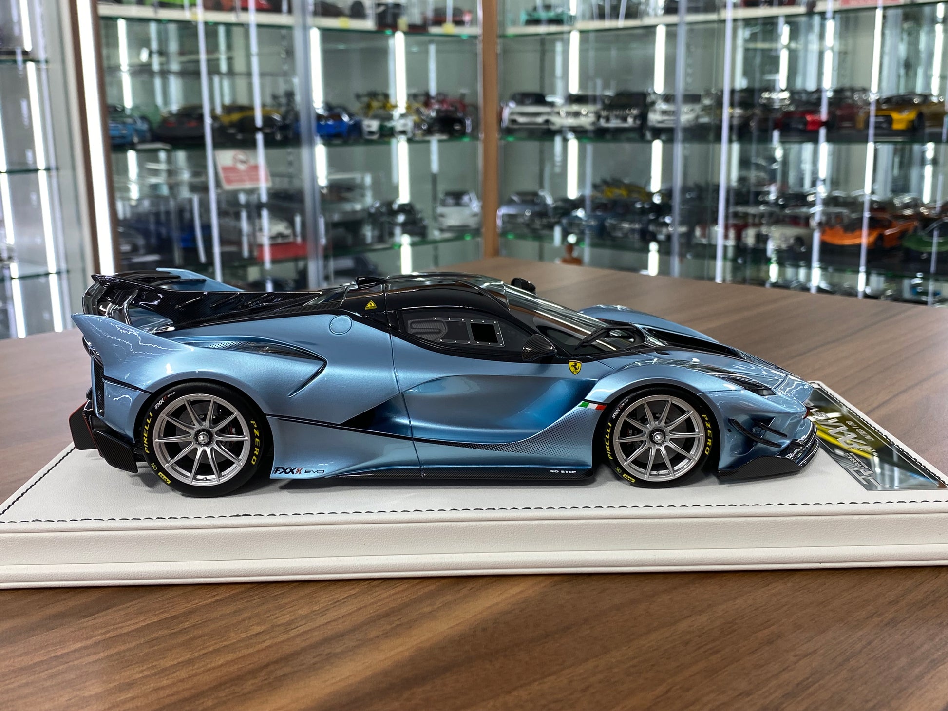 ProRaze 1/18 Ferrari FXXK EVO Light Metallic Blue resin model limited 30