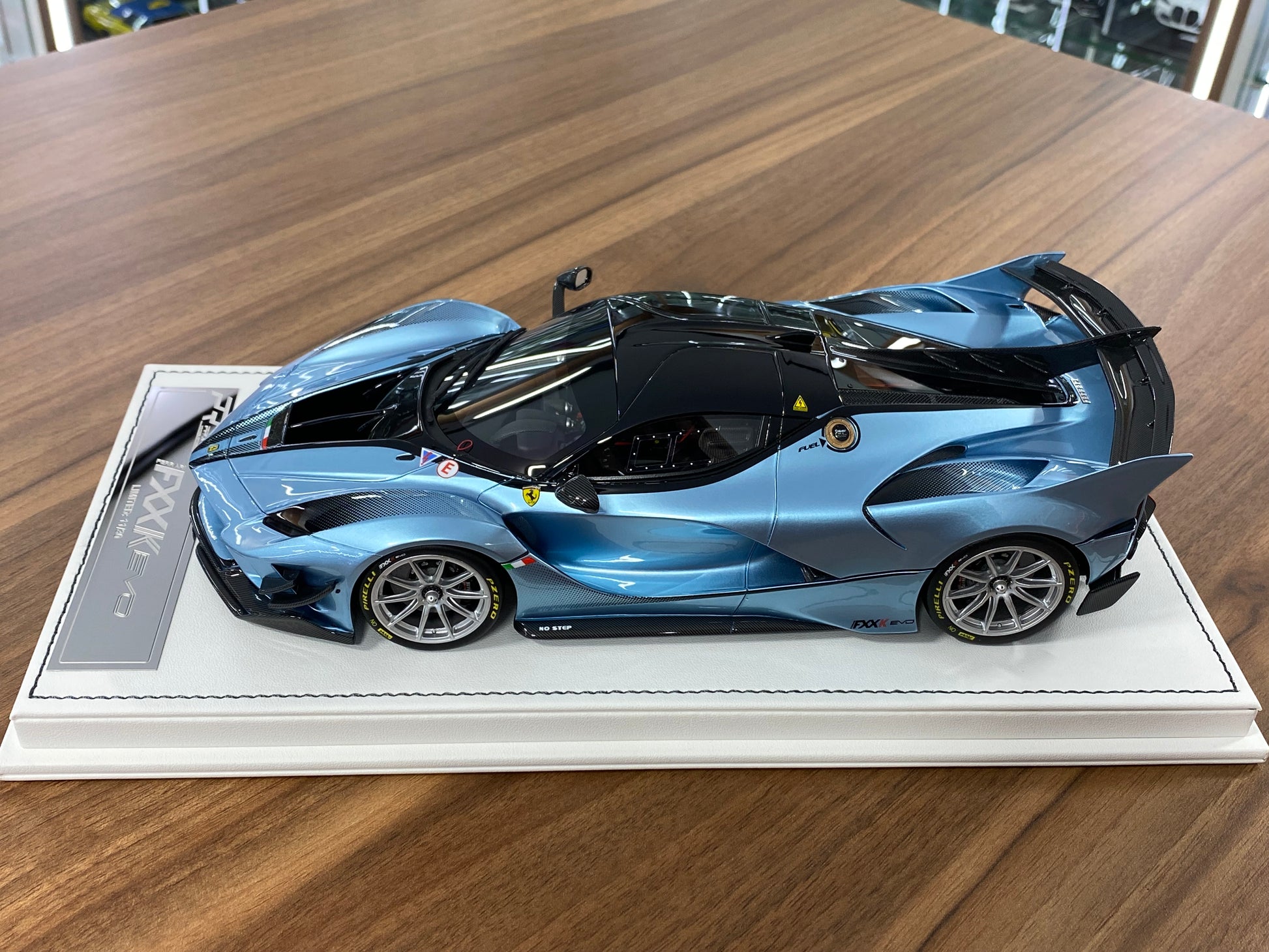 ProRaze Ferrari FXXK EVO 1/18 Light Metallic Blue resin rare limited edition