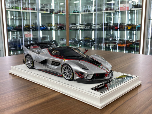 1/18 ProRaze Ferrari FXXK EVO No.22 Silver resin limited edition 30 pcs