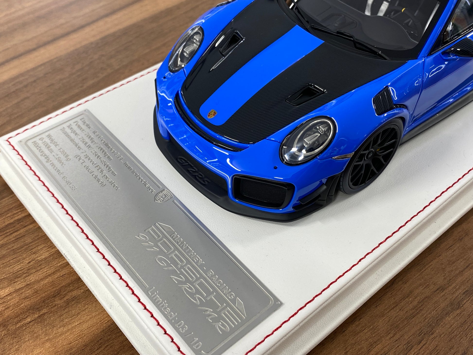 1/18 Davis & Giovanni Porsche 911 GT2 RS MR Riviera Blue | Resin | Limited 10 pcs