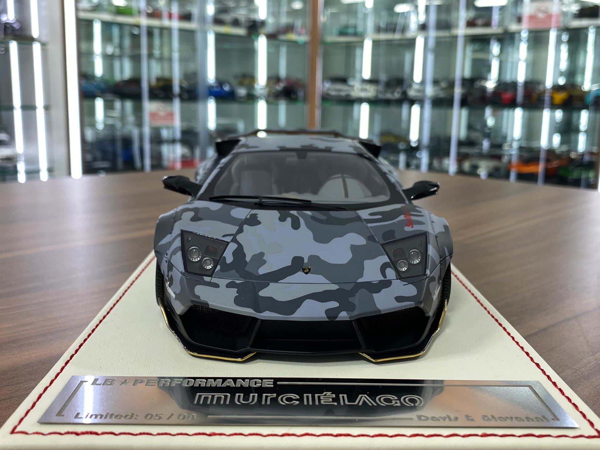 1/18 Davis & Giovanni Lamborghini MURCIÉLAGO Black/Grey Camouflage | Resin | Limited 8 Pcs
