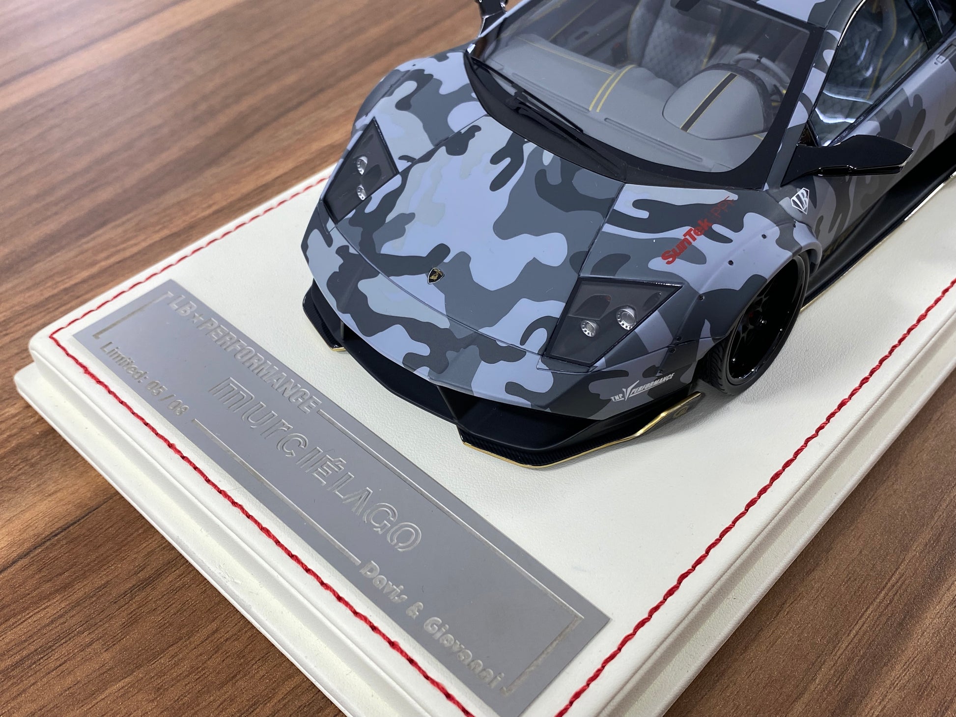 1/18 Davis & Giovanni Lamborghini MURCIÉLAGO Black/Grey Camouflage | Resin | Limited 8 Pcs