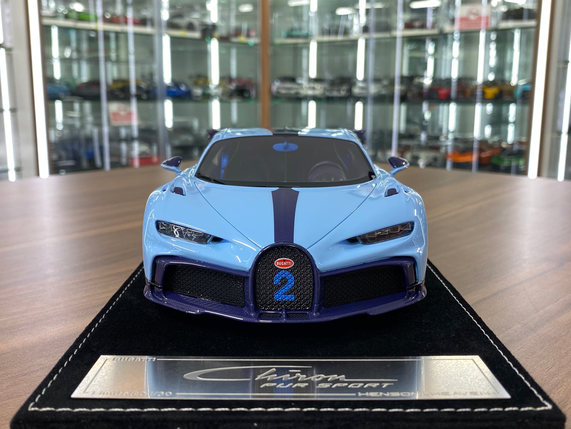 1/18 HH Bugatti Chiron Pur Sport – Azzurro La Plata blue – Limited Edition of 30