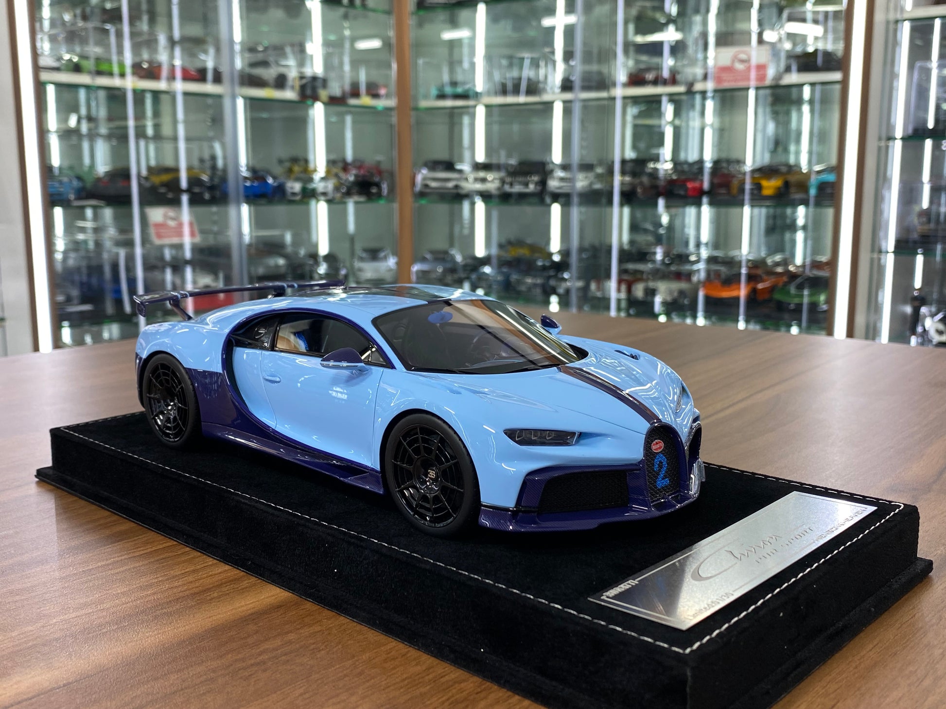 1/18 HH Bugatti Chiron Pur Sport – Azzurro La Plata blue – Limited Edition of 30