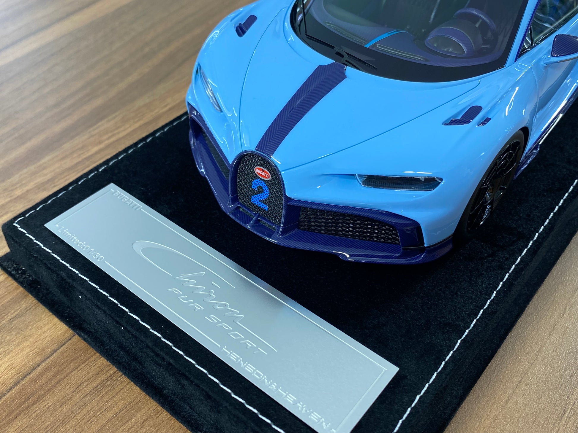 1/18 HH Bugatti Chiron Pur Sport – Azzurro La Plata blue – Limited Edition of 30