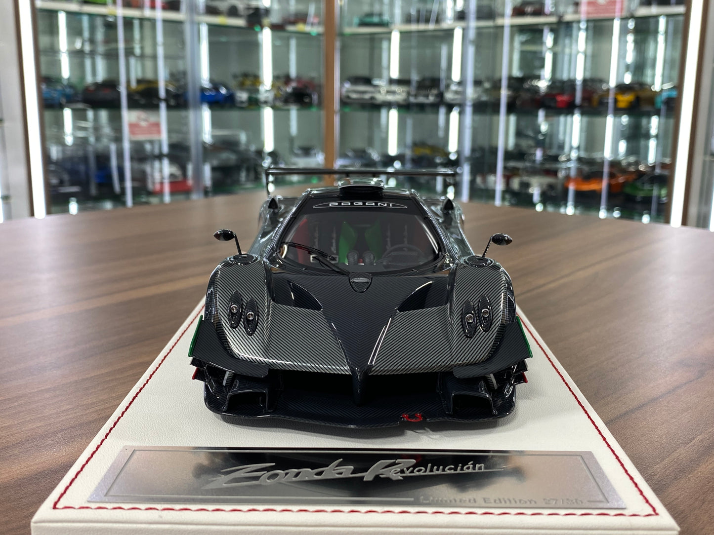 1/18 Resin Dino Model Pagani Zonda Revolucian Carbon Fiber/ Grey Limited to 30 pcs.