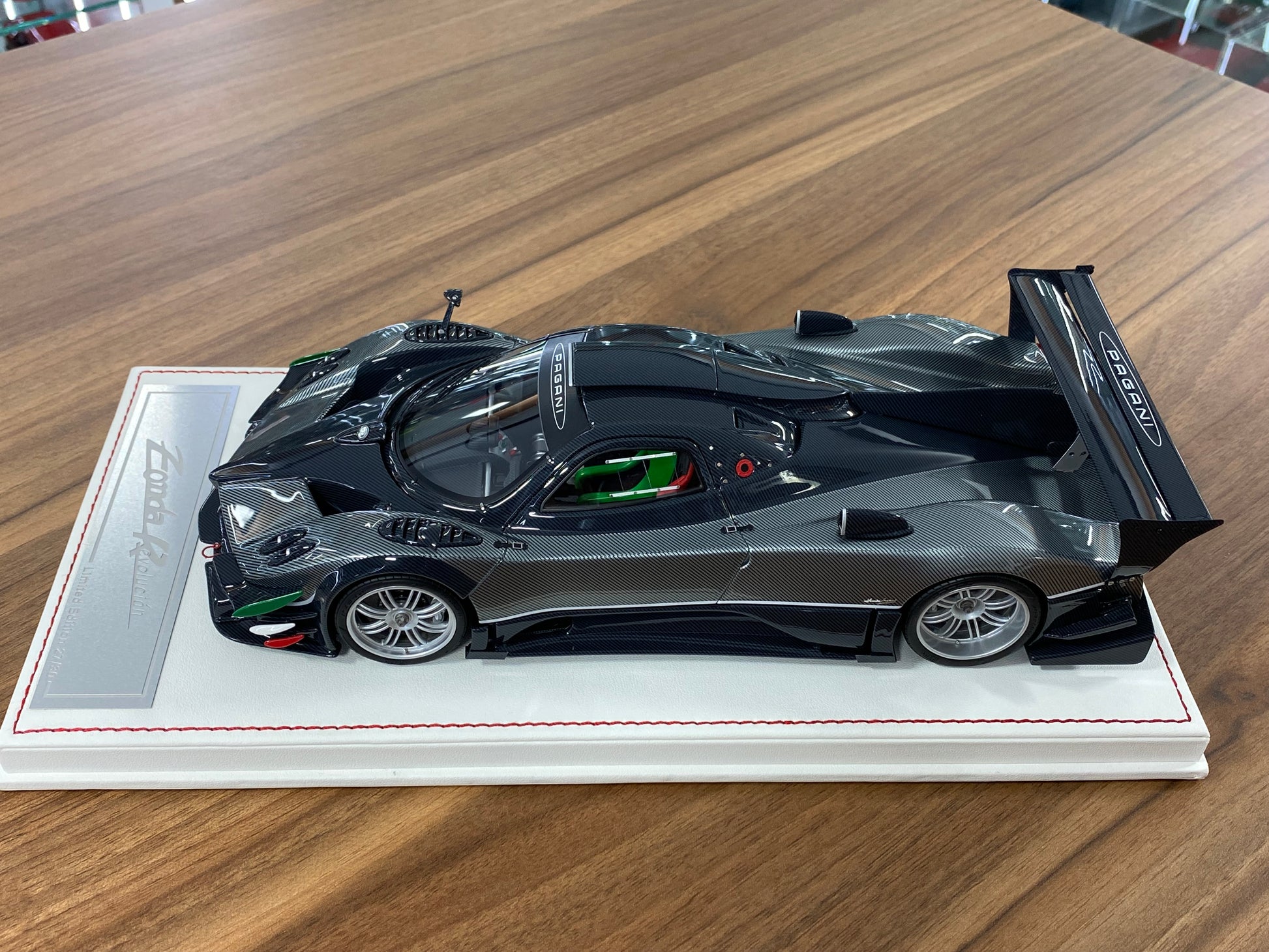 1/18 Resin Dino Model Pagani Zonda Revolucian Carbon Fiber/ Grey Limited to 30 pcs.