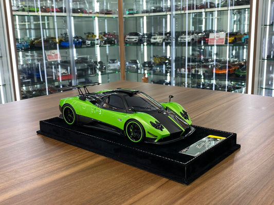 1/18 HH Model Pagani Zonda Cinque Green/Carbon Fiber Resin | Limited 30 pcs