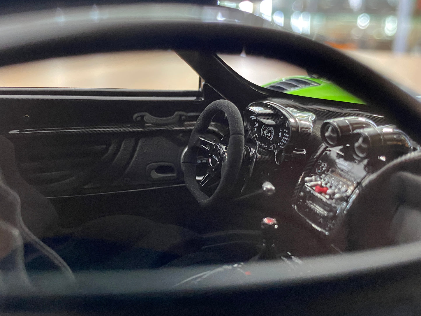 1/18 HH Model Pagani Zonda Cinque Green/Carbon Fiber Resin | Limited 30 pcs